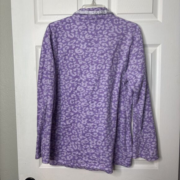 Great Northwest Clothing Company Sleepwear Medium Purple Fleece Pajama Set - Picture 3 of 7
